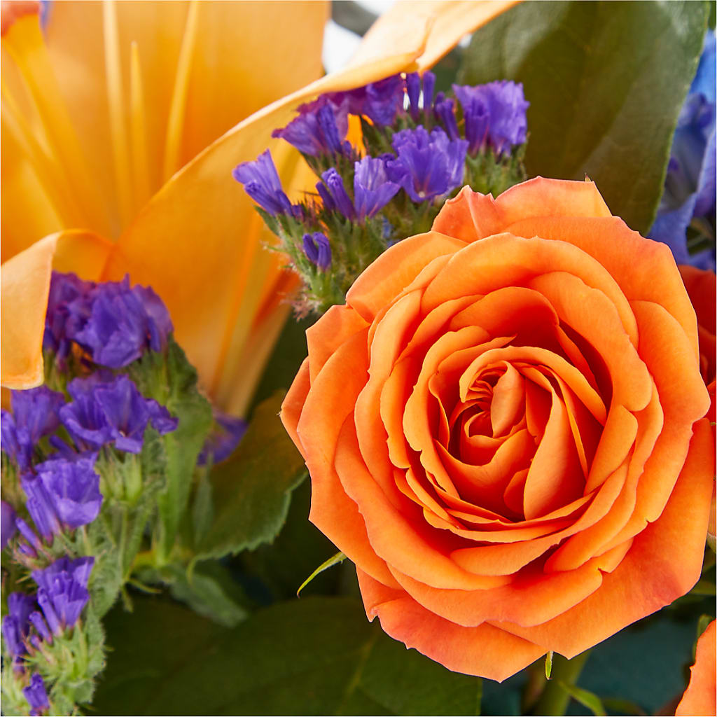 Radiant Citrus Box Bouquet – Laurie Clark Designs, Thamesville ON