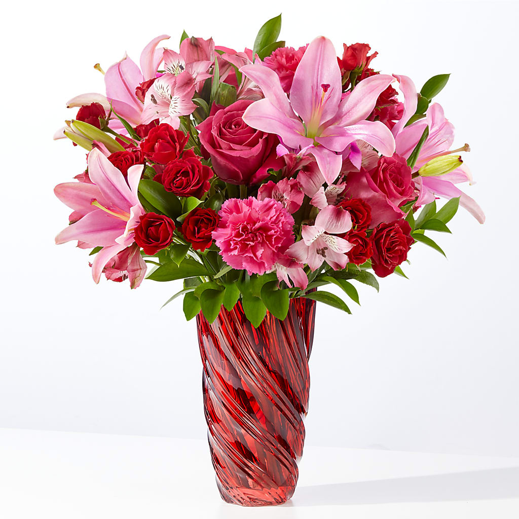 In Love Bouquet with Luxe Swirl Vase – Laurie Clark Designs, Thamesville ON