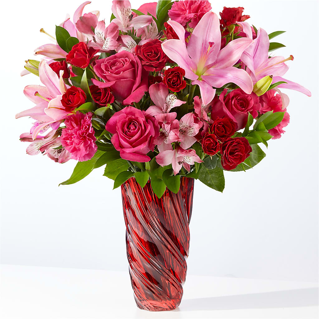 In Love Bouquet with Luxe Swirl Vase – Laurie Clark Designs, Thamesville ON