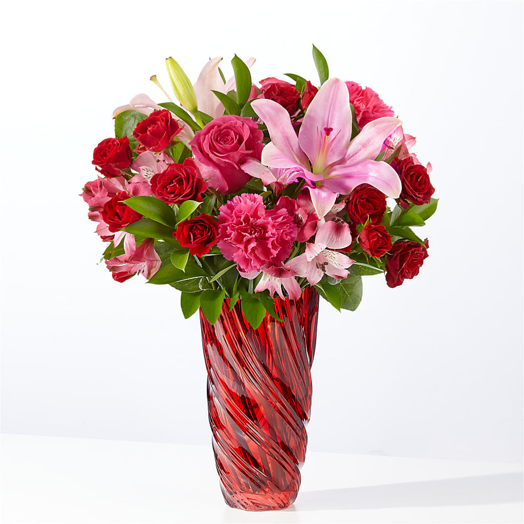 In Love Bouquet with Luxe Swirl Vase – Laurie Clark Designs, Thamesville ON