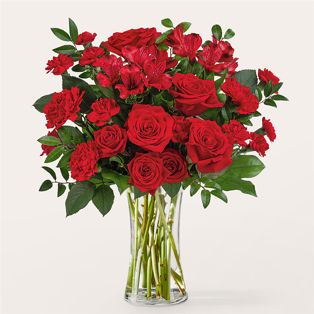 Brilliant Ruby Bouquet – Laurie Clark Designs, Thamesville ON