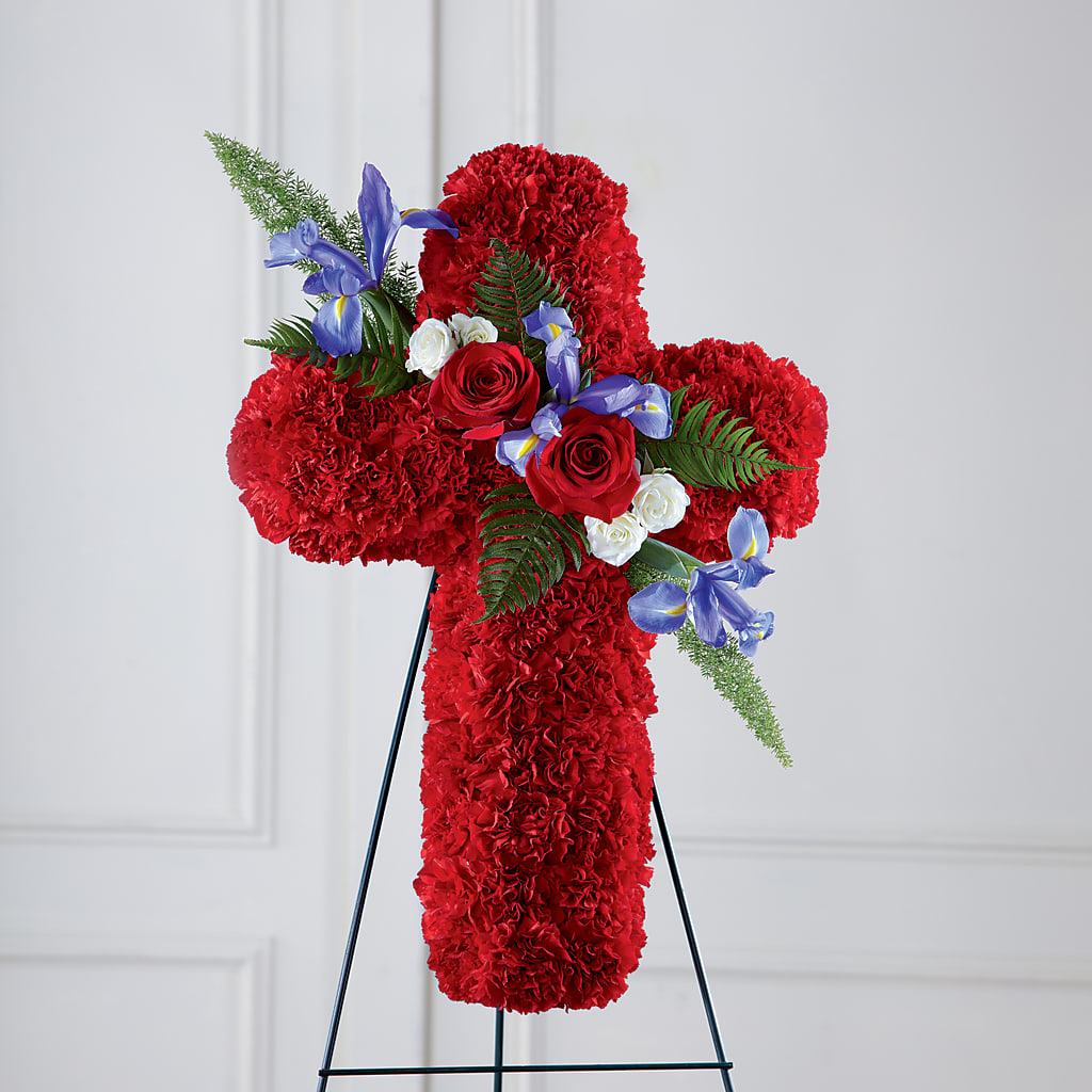Faithful Hero Floral Cross – Laurie Clark Designs, Thamesville ON