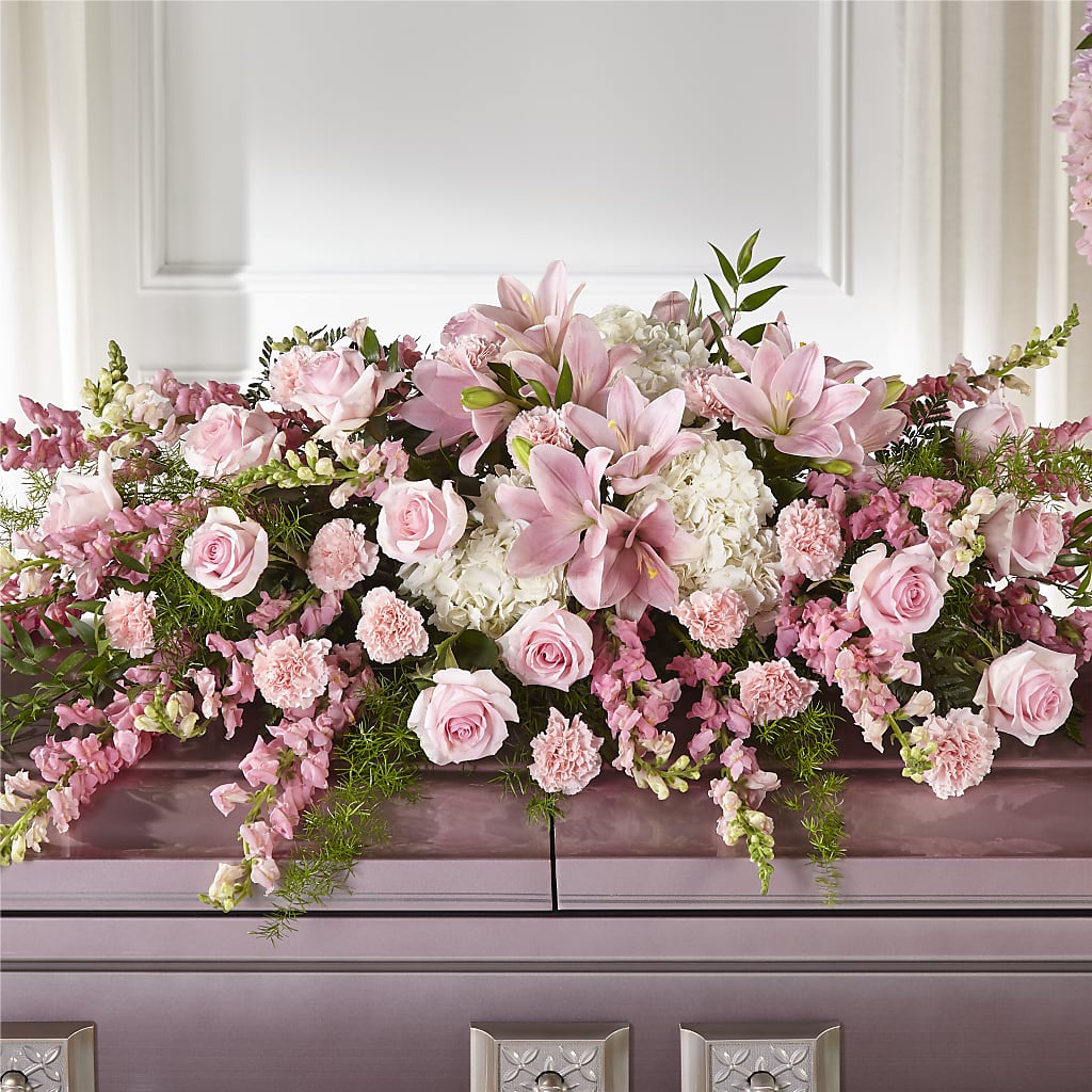 Life & Remembrance Casket Spray – Laurie Clark Designs, Thamesville ON
