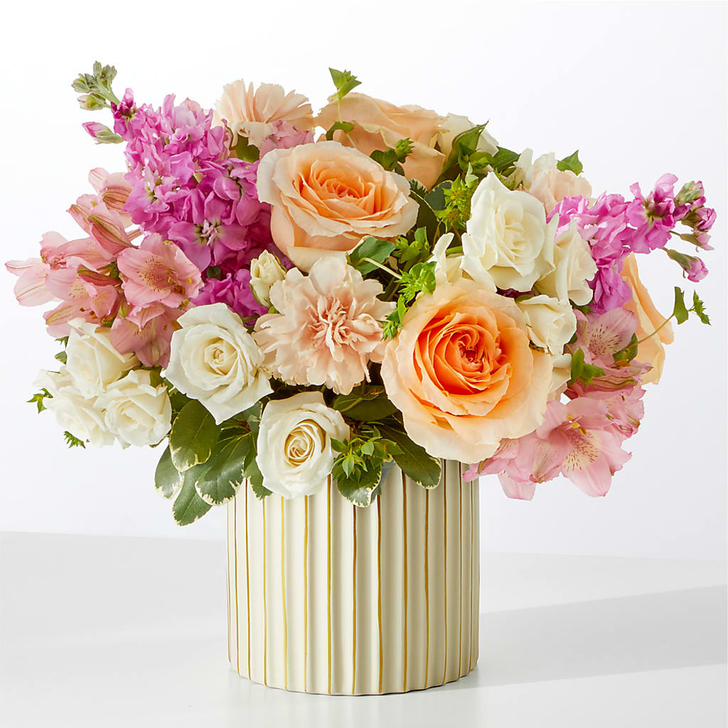 Paradise Bouquet with Ivory Vase – Laurie Clark Designs, Thamesville ON