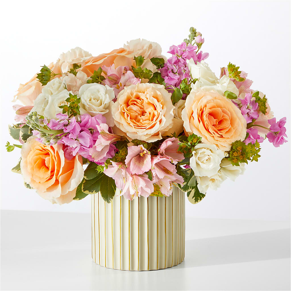 Paradise Bouquet with Ivory Vase – Laurie Clark Designs, Thamesville ON