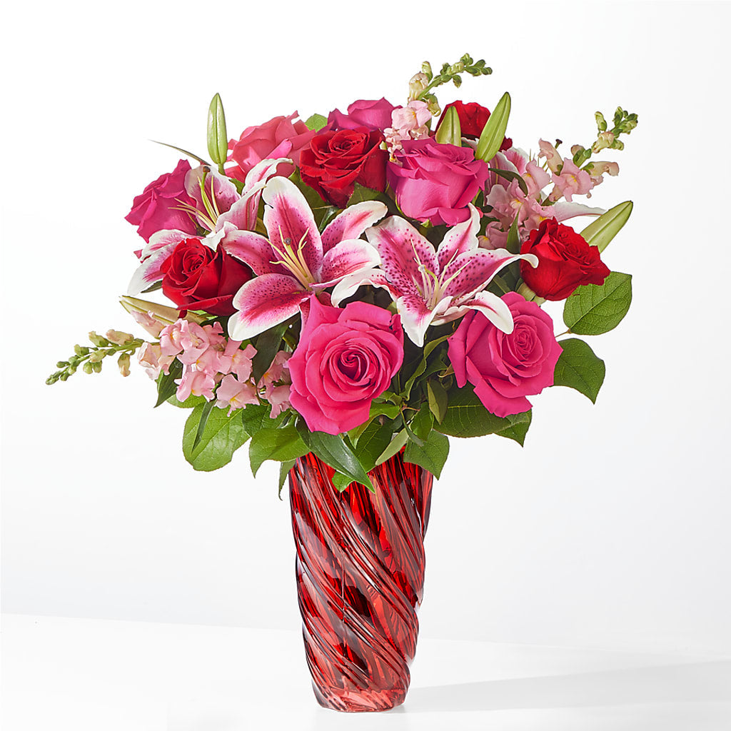 Always You Bouquet with Luxe Swirl Vase – Laurie Clark Designs, Thamesville ON