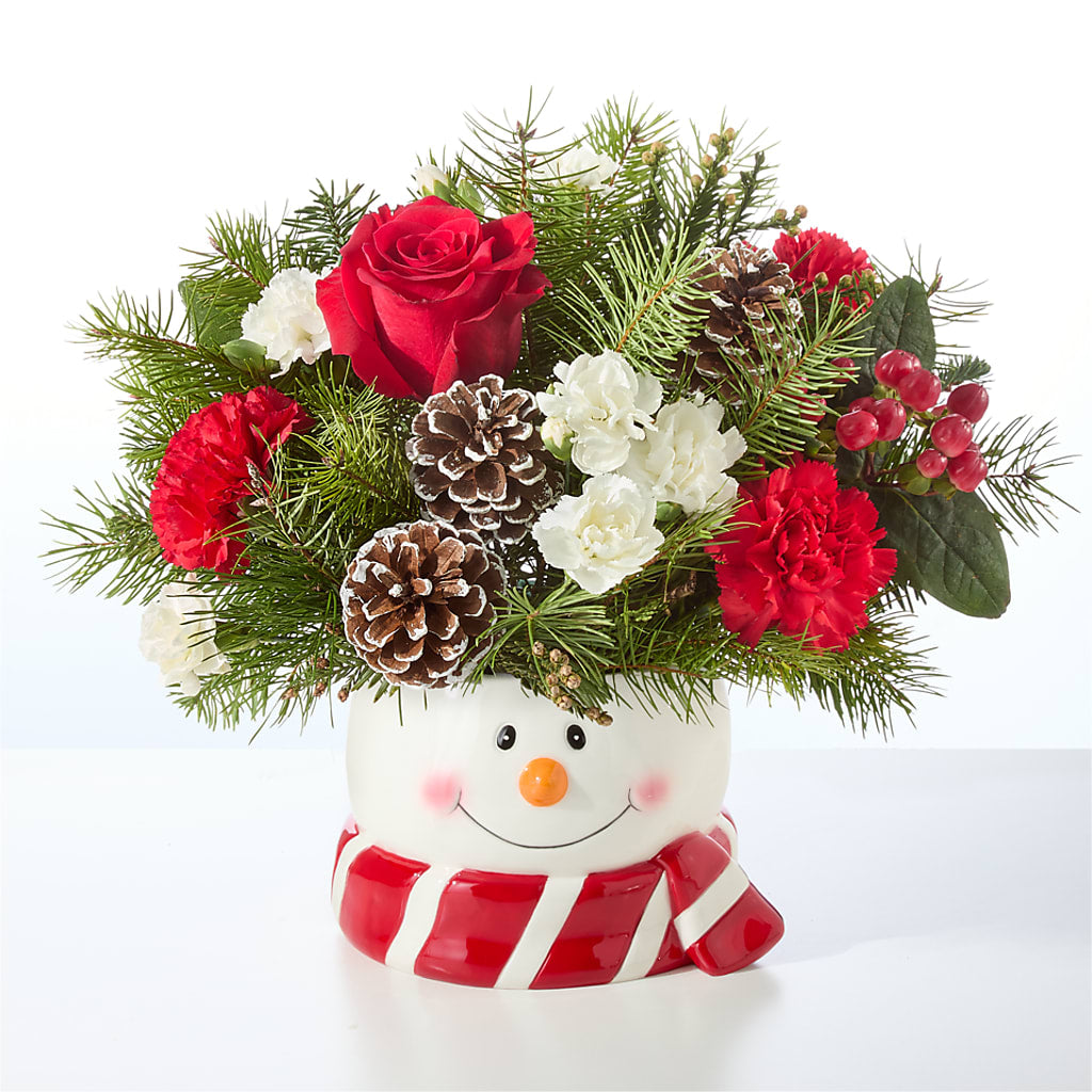 Jolly Snowman Bouquet –  Laurie Clark Designs, Thamesville ON