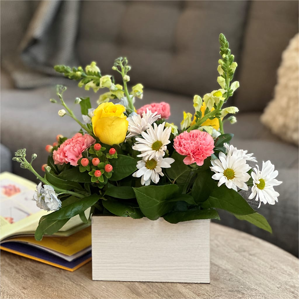 Sun Salutation Box Bouquet –  Laurie Clark Designs, Thamesville ON