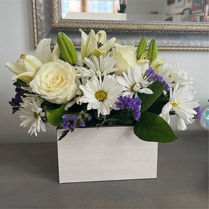 Beyond Blue Box Bouquet –  Laurie Clark Designs, Thamesville ON