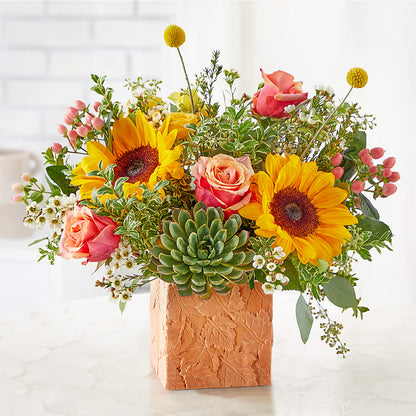Sunflower Season Bouquet –  Laurie Clark Designs, Thamesville ON