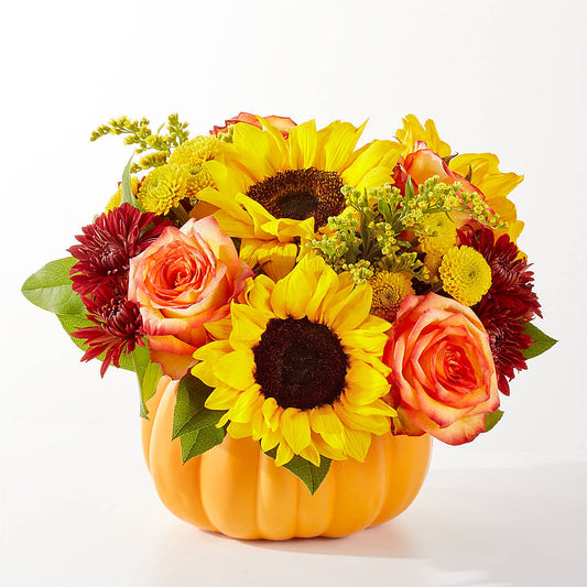 Golden Gourd Pumpkin Bouquet –  Laurie Clark Designs, Thamesville ON