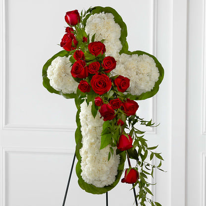 Floral Cross Easel –  Laurie Clark Designs, Thamesville ON