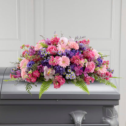 Glorious Garden Casket Spray –  Laurie Clark Designs, Thamesville ON