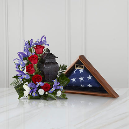 Patriotic Tribute Arrangement –  Laurie Clark Designs, Thamesville ON