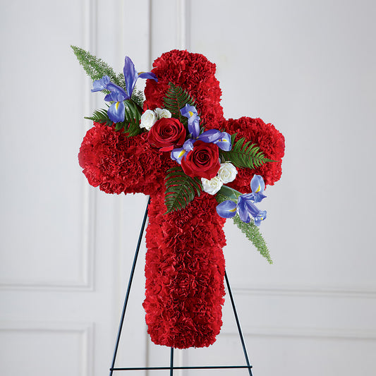 Faithful Hero Floral Cross –  Laurie Clark Designs, Thamesville ON
