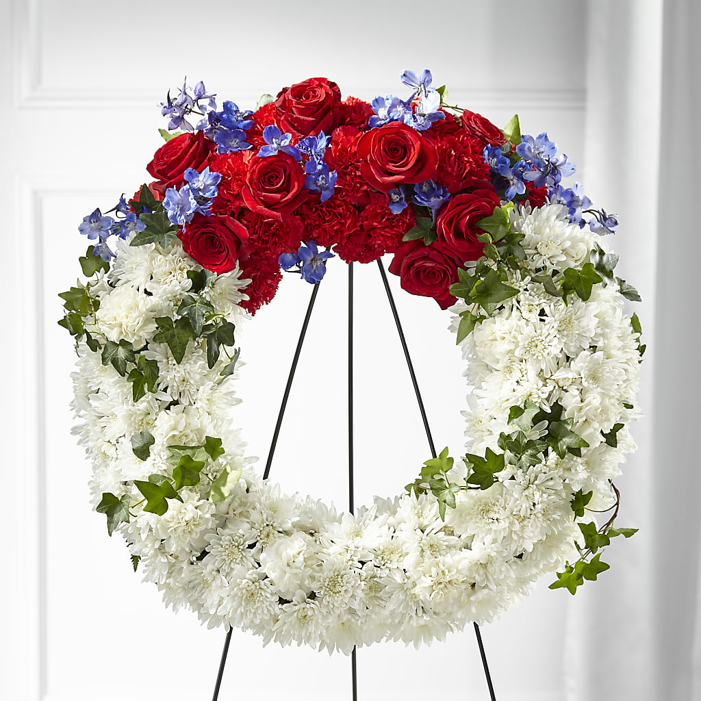 Patriotic Passion Wreath –  Laurie Clark Designs, Thamesville ON