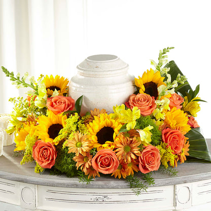 Faithful Sunflower Cremation Adornment –  Laurie Clark Designs, Thamesville ON