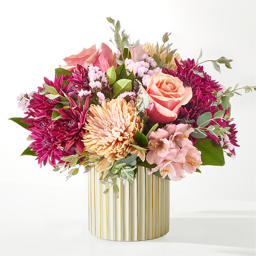 Berry Cobbler Bouquet with Ivory Vase –  Laurie Clark Designs, Thamesville ON