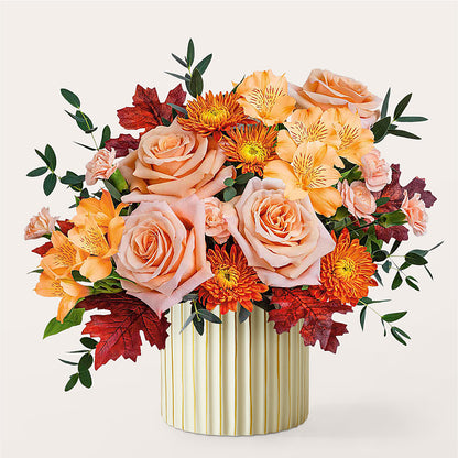 Spiced Latte Bouquet with Ivory Vase –  Laurie Clark Designs, Thamesville ON