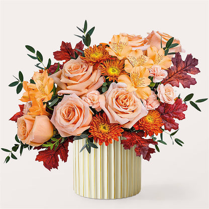 Spiced Latte Bouquet with Ivory Vase –  Laurie Clark Designs, Thamesville ON