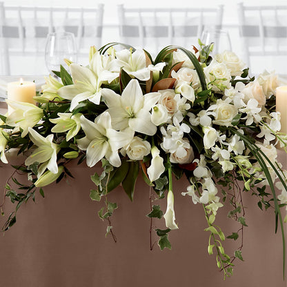 White Linen Arrangement –  Laurie Clark Designs, Thamesville ON