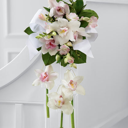 Perfect Entrance Pew Arrangement –  Laurie Clark Designs, Thamesville ON