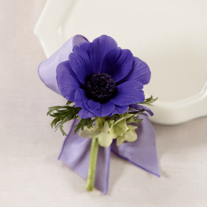 Purple Passion Boutonniere –  Laurie Clark Designs, Thamesville ON