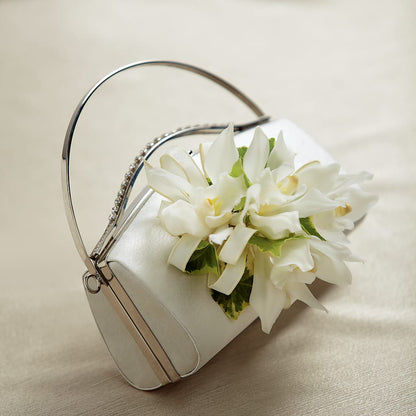 White Purse Decor –  Laurie Clark Designs, Thamesville ON