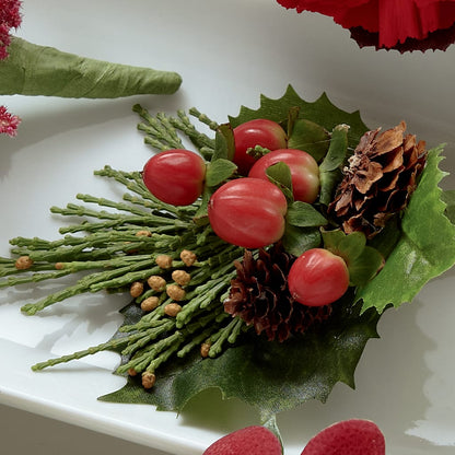 Red Berry Boutonniere –  Laurie Clark Designs, Thamesville ON