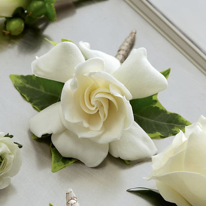 Gardenia Boutonniere –  Laurie Clark Designs, Thamesville ON